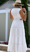 dressy summer dress in white