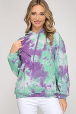 tie dye hoodie for women