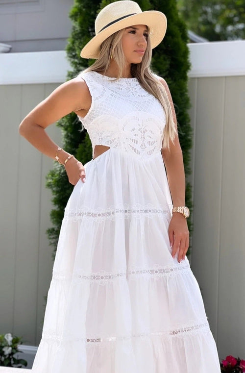 white summer dress for women